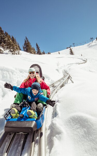 Eine Fahrt mit dem Alpine Coaster verspricht Fun & Action
